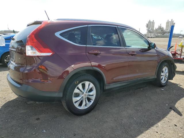 5J6RM3H74EL035512 - 2014 HONDA CR-V EXL BURGUNDY photo 3