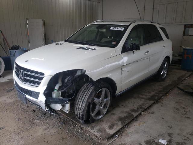 4JGDA5HB2EA349417 - 2014 MERCEDES-BENZ ML 350 4MATIC WHITE photo 1