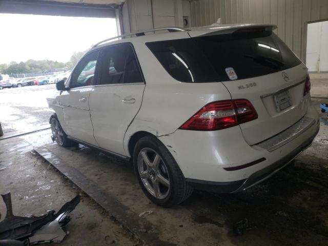 4JGDA5HB2EA349417 - 2014 MERCEDES-BENZ ML 350 4MATIC WHITE photo 2