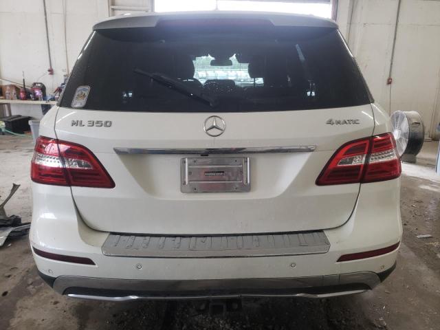 4JGDA5HB2EA349417 - 2014 MERCEDES-BENZ ML 350 4MATIC WHITE photo 6