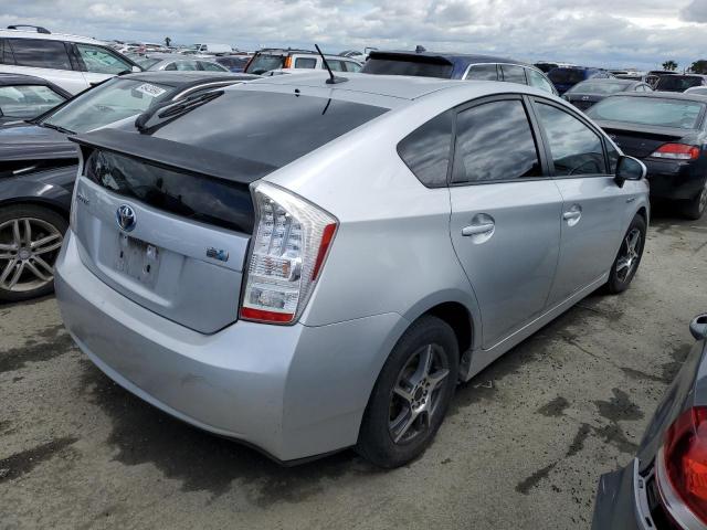 JTDKN3DU1A0042249 - 2010 TOYOTA PRIUS ვერცხლისფერი ფოტო 3