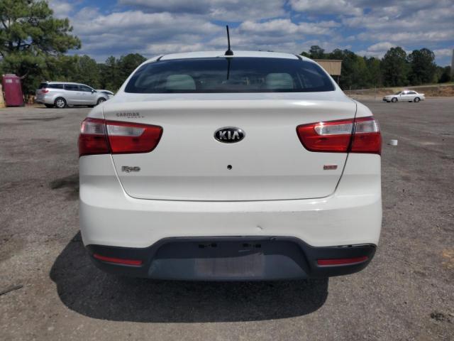 KNADM4A3XE6375336 - 2014 KIA RIO LX WHITE photo 6