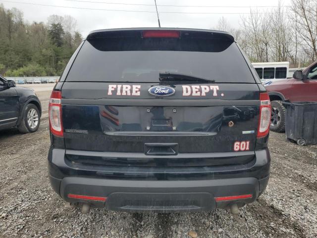 1FM5K8AR3DGA72380 - 2013 FORD EXPLORER POLICE INTERCEPTOR შავი ფოტო 6
