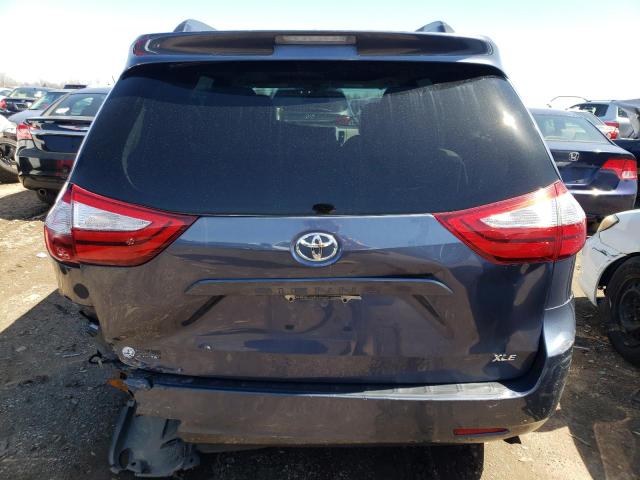 5TDYK3DC0FS547178 - 2015 TOYOTA SIENNA XLE GRAY photo 6