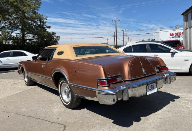 6Y89A807458 - 1976 LINCOLN MARK IV BROWN photo 3