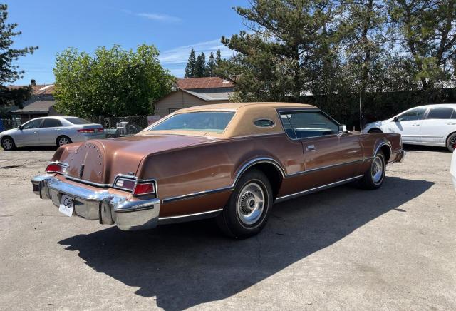 6Y89A807458 - 1976 LINCOLN MARK IV BROWN photo 4