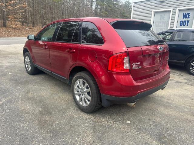 2FMDK4JC7DBA93482 - 2013 FORD EDGE SEL BURGUNDY photo 3