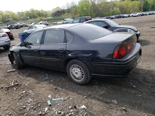 2G1WF55E6Y9376044 - 2000 CHEVROLET IMPALA BLACK photo 2