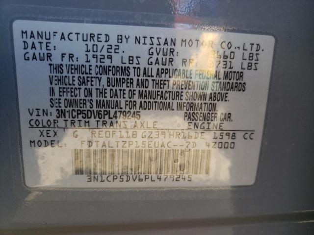 3N1CP5DV6PL479245 - 2023 NISSAN KICKS SR GRAY photo 13