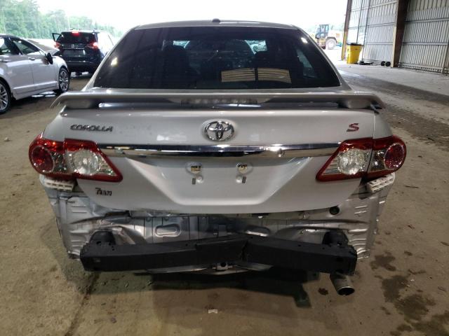 5YFBU4EE4DP223579 - 2013 TOYOTA COROLLA BASE SILVER photo 6