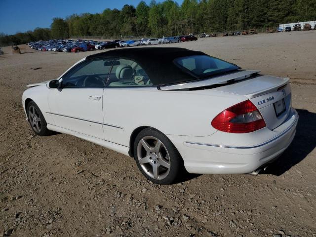 WDBTK75G46T064263 - 2006 MERCEDES-BENZ CLK 500 WHITE photo 2