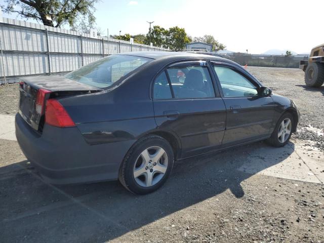 2HGES26885H608233 - 2005 HONDA CIVIC EX BLACK photo 3