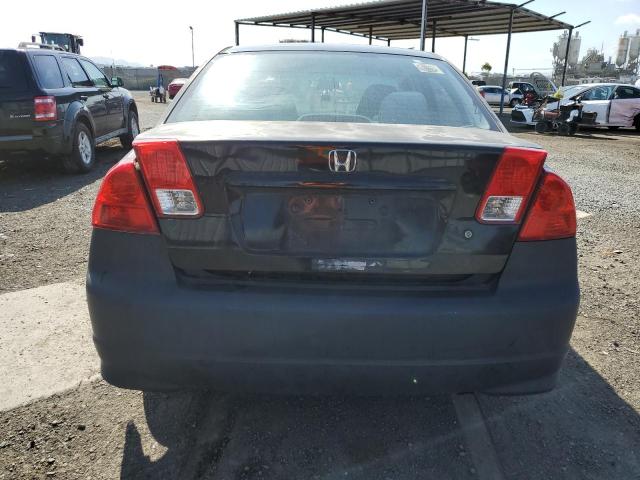 2HGES26885H608233 - 2005 HONDA CIVIC EX BLACK photo 6