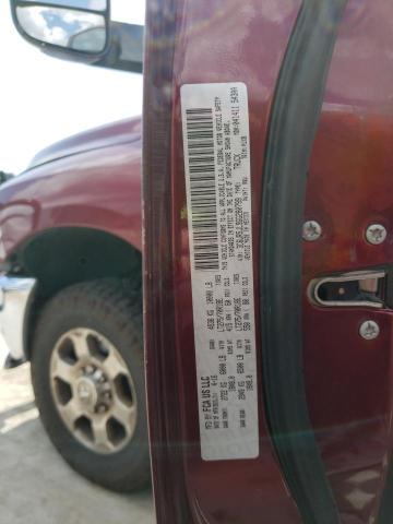 3C6UR5JL9GG280799 - 2016 RAM 2500 SLT ბურგუნდია ფოტო 12