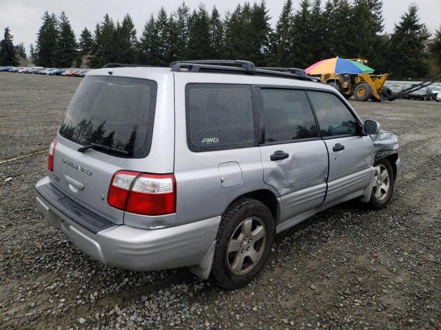 JF1SF65672H727783 - 2002 SUBARU FORESTER S SILVER photo 3