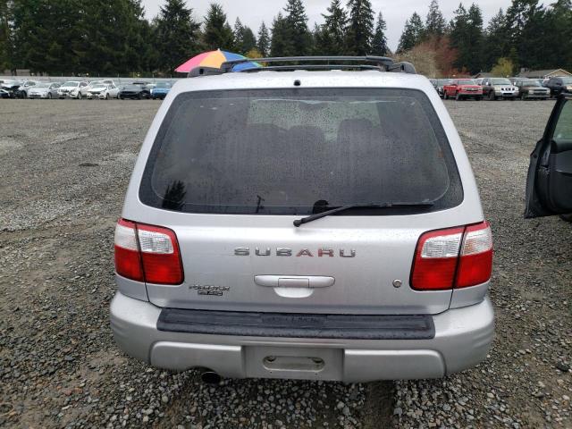 JF1SF65672H727783 - 2002 SUBARU FORESTER S SILVER photo 6