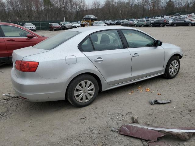 3VW2K7AJ3EM217451 - 2014 VOLKSWAGEN JETTA BASE SILVER photo 3