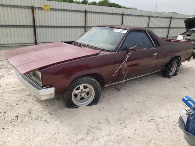 1GCCW80H0ER147874 - 1984 CHEVROLET EL CAMINO BURGUNDY photo 1