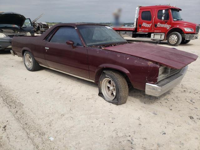 1GCCW80H0ER147874 - 1984 CHEVROLET EL CAMINO BURGUNDY photo 4