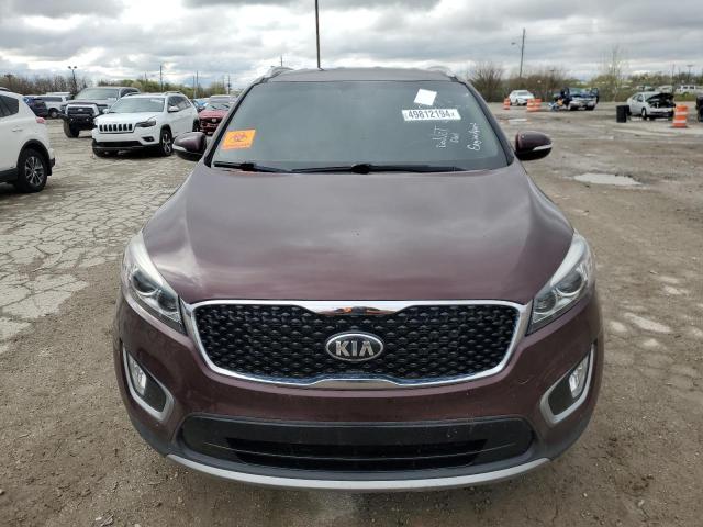 5XYPH4A54HG320274 - 2017 KIA SORENTO EX PURPLE photo 5