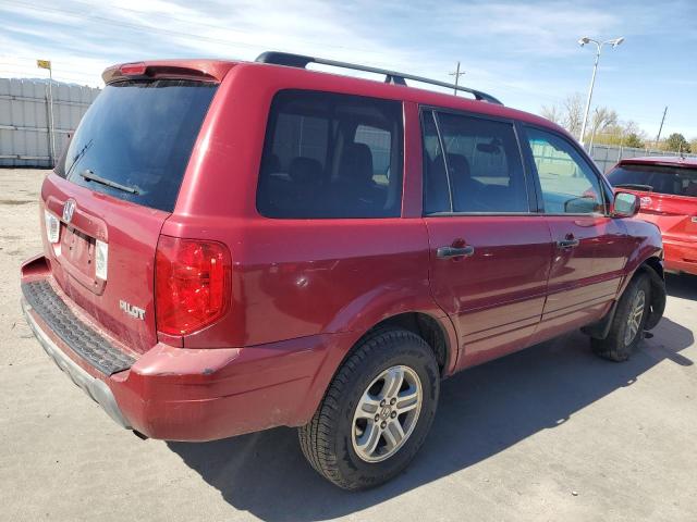 2HKYF18555H536153 - 2005 HONDA PILOT EXL BURGUNDY photo 3