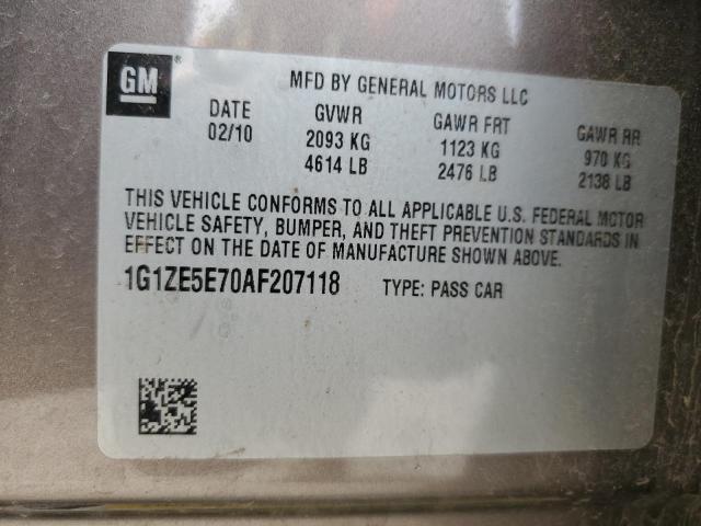 1G1ZE5E70AF207118 - 2010 CHEVROLET MALIBU LTZ ყავისფერი ფოტო 13