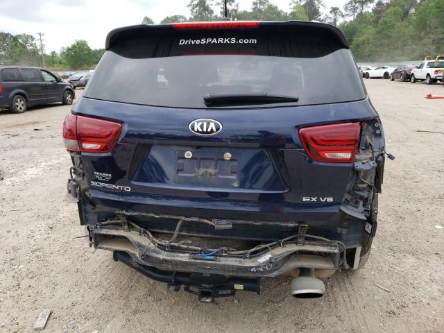 5XYPH4A56LG696211 - 2020 KIA SORENTO EX BLUE photo 6