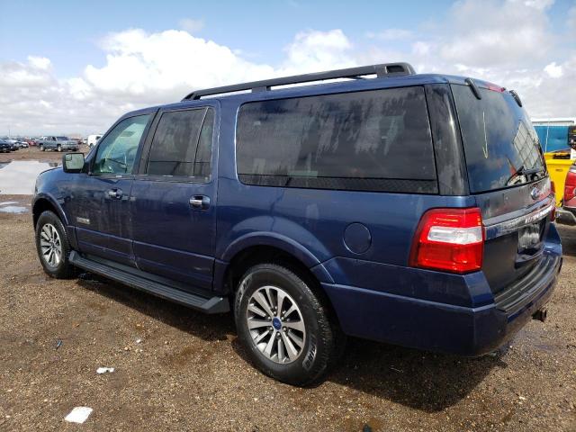 1FMJK1JT2HEA72535 - 2017 FORD EXPEDITION EL XLT BLUE photo 2