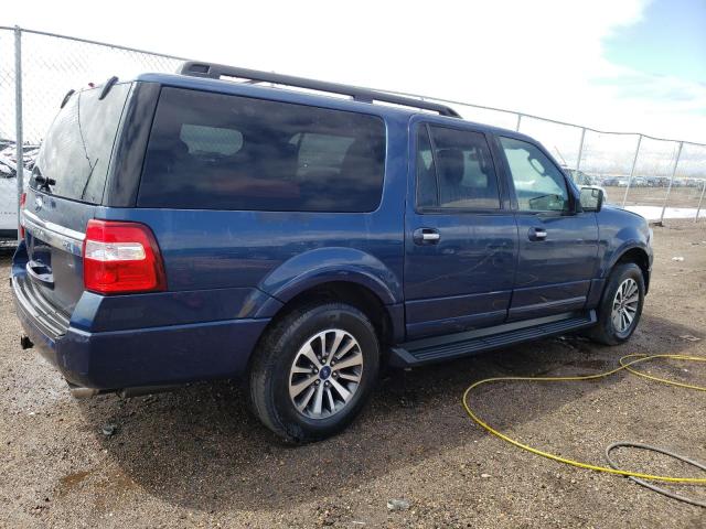 1FMJK1JT2HEA72535 - 2017 FORD EXPEDITION EL XLT BLUE photo 3