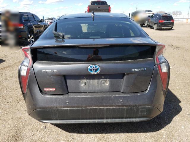 JTDKARFU3G3519041 - 2016 TOYOTA PRIUS GRAY photo 6