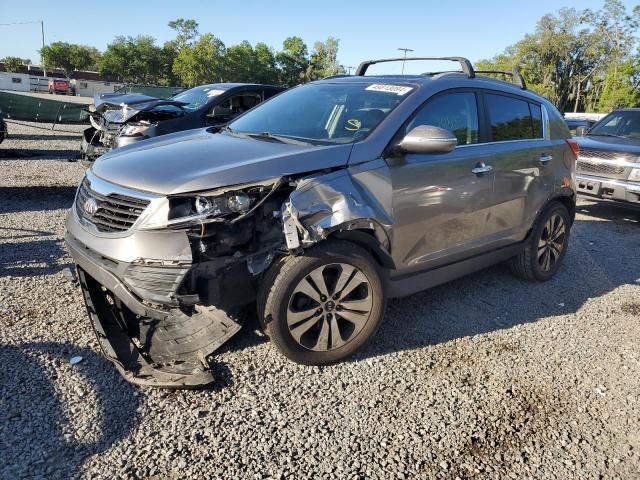 KNDPC3A28D7452802 - 2013 KIA SPORTAGE EX GRAY photo 1