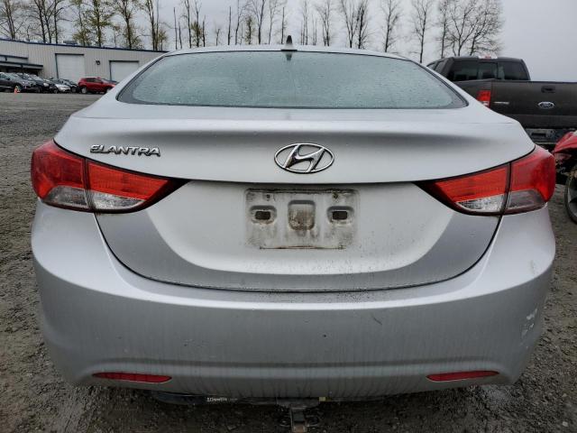 KMHDH4AE8CU360556 - 2012 HYUNDAI ELANTRA GLS SILVER photo 6