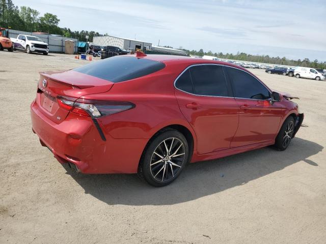 4T1G11AK5NU042502 - 2022 TOYOTA CAMRY LE SE RED photo 3