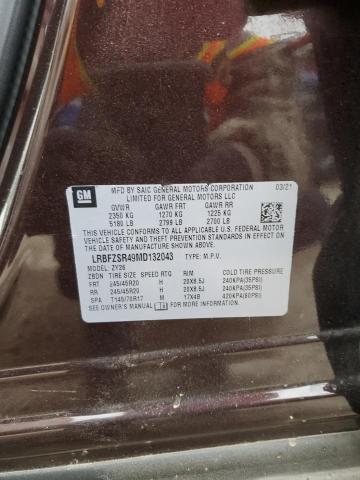 LRBFZSR49MD132043 - 2021 BUICK ENVISION AVENIR MAROON photo 14
