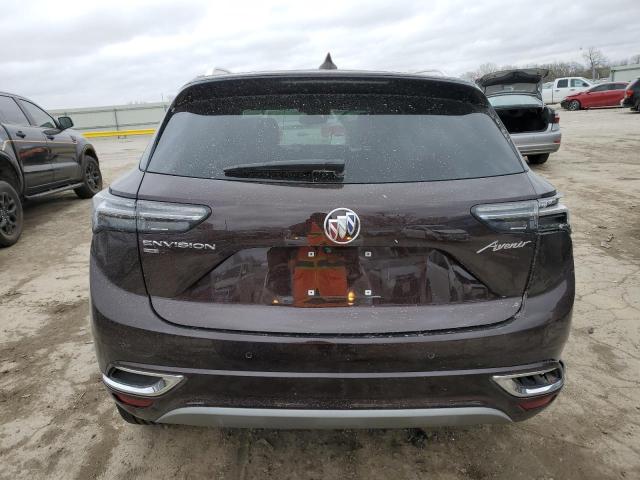 LRBFZSR49MD132043 - 2021 BUICK ENVISION AVENIR MAROON photo 6