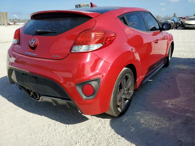 KMHTC6AE7DU132149 - 2013 HYUNDAI VELOSTER TURBO RED photo 3