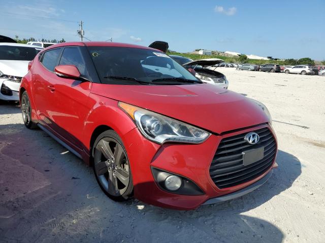 KMHTC6AE7DU132149 - 2013 HYUNDAI VELOSTER TURBO RED photo 4