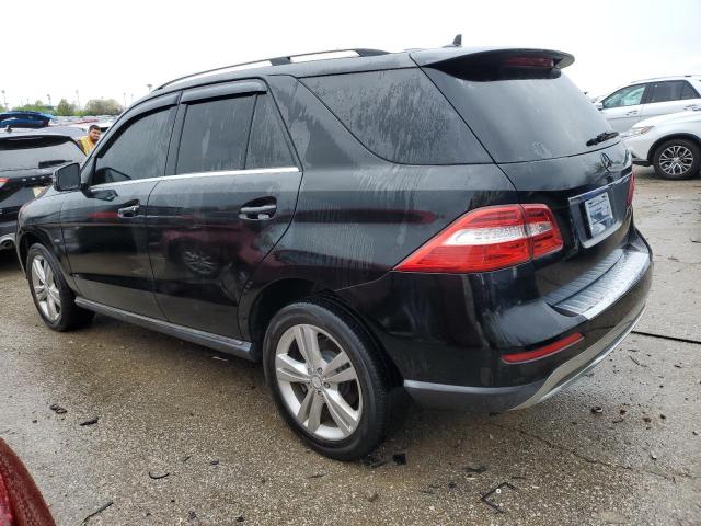 4JGDA5HB5CA027111 - 2012 MERCEDES-BENZ ML 350 4MATIC BLACK photo 2