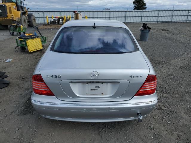 WDBNG83J03A369717 - 2003 MERCEDES-BENZ S 430 4MATIC SILVER photo 6