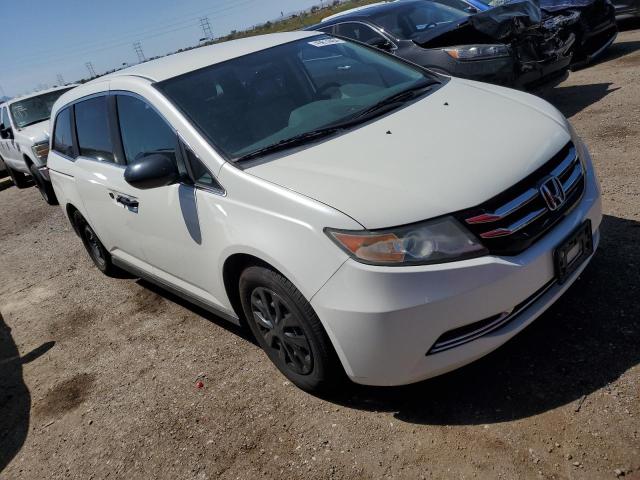 5FNRL5H28EB018143 - 2014 HONDA ODYSSEY LX WHITE photo 4