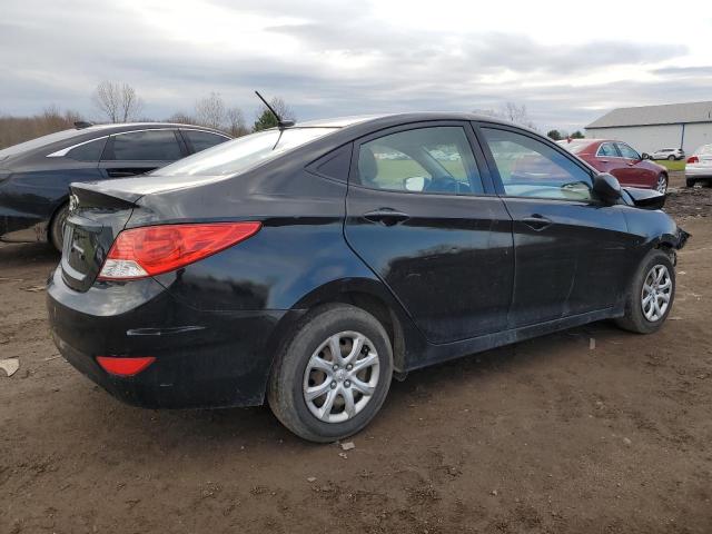 KMHCT4AE5EU707645 - 2014 HYUNDAI ACCENT GLS BLACK photo 3