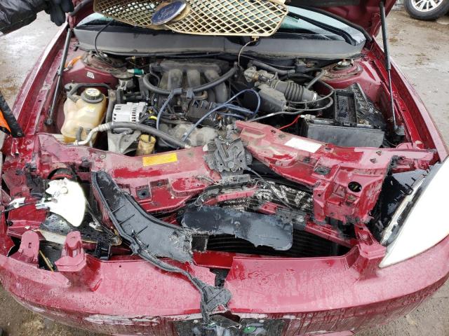 1FAFP56U07A135356 - 2007 FORD TAURUS SEL RED photo 11