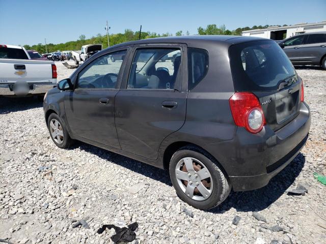 KL1TD66E89B305620 - 2009 CHEVROLET AVEO LS ნაცრისფერი ფოტო 2