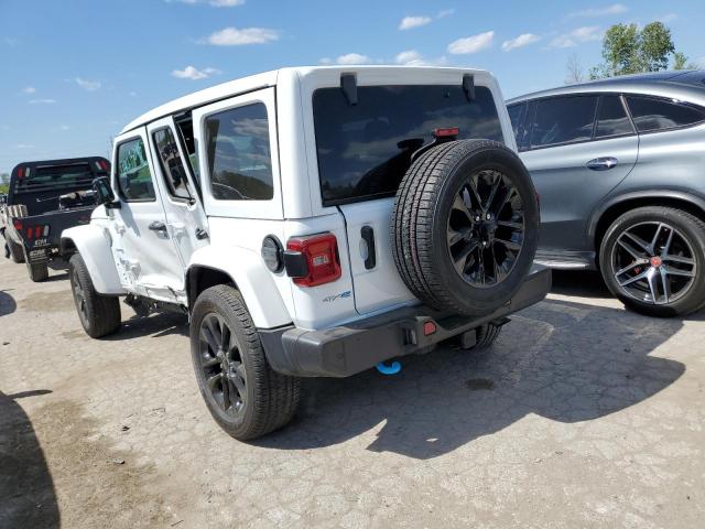1C4JJXP66NW271962 - 2022 JEEP WRANGLER U SAHARA 4XE WHITE photo 2