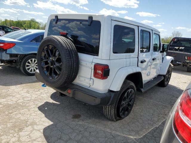 1C4JJXP66NW271962 - 2022 JEEP WRANGLER U SAHARA 4XE WHITE photo 3