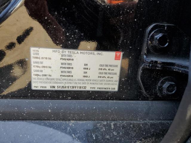 5YJSA1E13FF118132 - 2015 TESLA MODEL S Qara foto 12