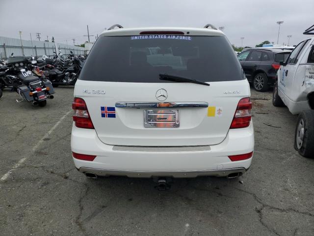 4JGBB8GB6BA674140 - 2011 MERCEDES-BENZ ML 350 4MATIC WHITE photo 6
