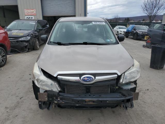 JF2SJAAC1EH537281 - 2014 SUBARU FORESTER 2.5I TAN photo 5