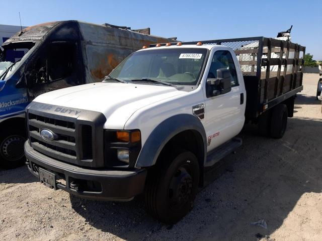 1FDXF46R68EA70431 - 2008 FORD F450 SUPER DUTY WHITE photo 1