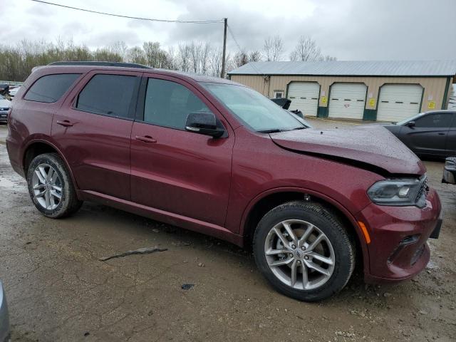 1C4RDJDG6RC146990 - 2024 DODGE DURANGO GT RED photo 4